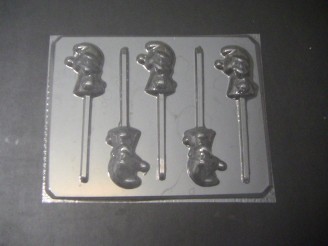 187sp Blue Girl Chocolate or Hard Candy Lollipop Mold